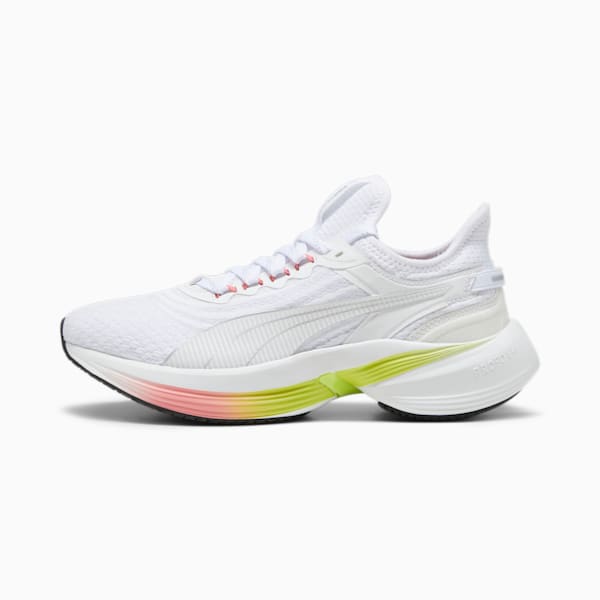 Zapatillas de running Conduct Pro, PUMA White-Silver Mist-Lime Pow, large-ARG