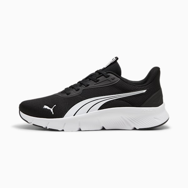 FlexFocus Lite Modern Running Shoes Unisex, PUMA Black-PUMA White, large-ZAF
