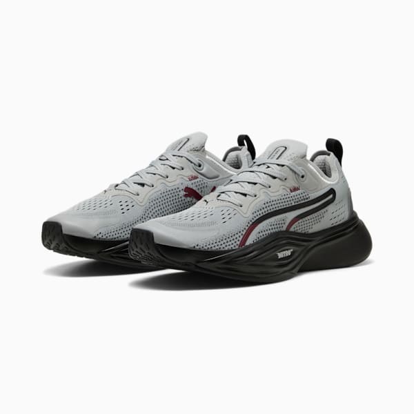 Zapatillas de training PWR NITRO™ SQD 2, Gray Echo-PUMA Black-Ruby Shimmer-PUMA White, large-ARG