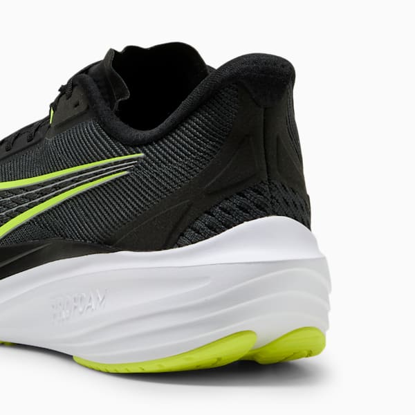 Darter Pro Running Shoes, PUMA Black-Yellow Alert-PUMA White, large-ZAF