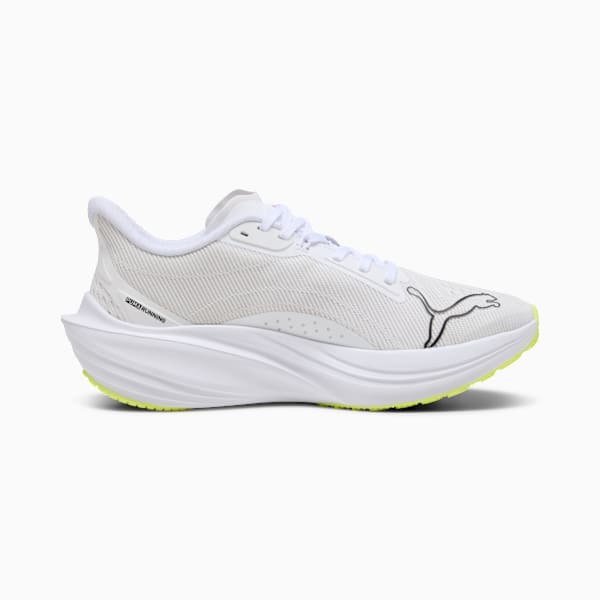 Darter Pro Running Shoes, PUMA White-Pure Magenta-Yellow Alert, large-ZAF