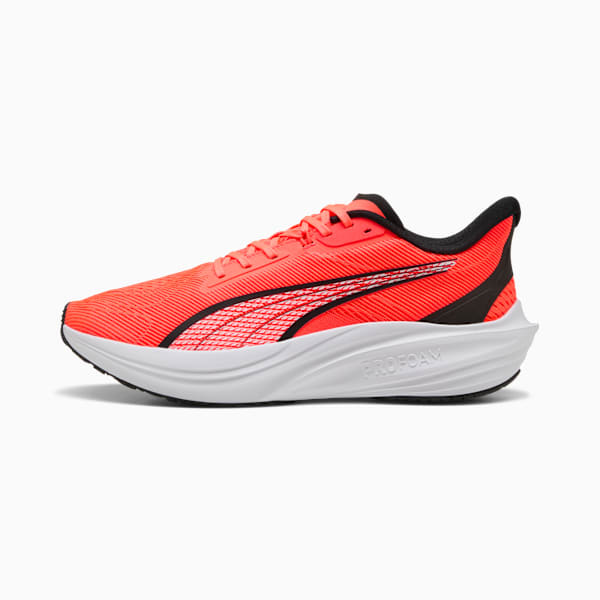 Darter Pro Running Shoes, Glowing Red-PUMA Black, large-ZAF