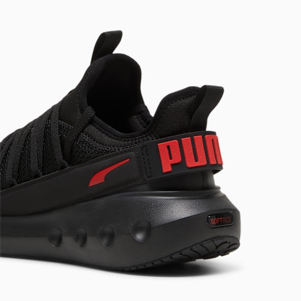 Tenis unisex running SOFTRIDE Carson Fresh, PUMA Black-For All Time Red, large-MEX