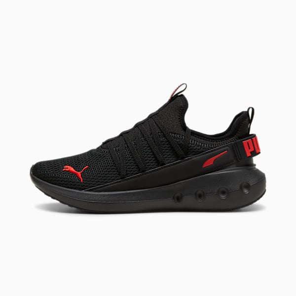 Tenis unisex running SOFTRIDE Carson Fresh, PUMA Black-For All Time Red, large-MEX