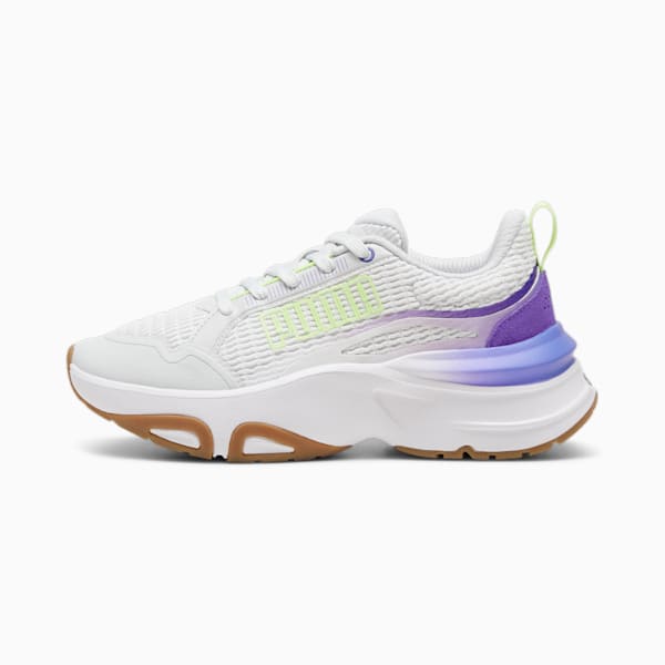 Zapatillas Softride Divine para mujer, Feather Gray-Fizzy Apple-Dark Amethyst, large-ARG