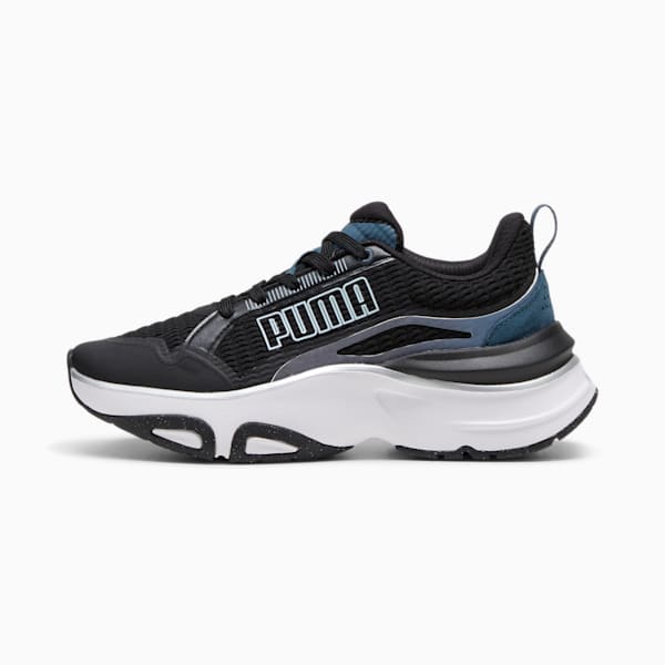 Zapatillas Softride Divine Metal para mujer, PUMA Black-Gray Skies-Frosted Dew, large-ARG