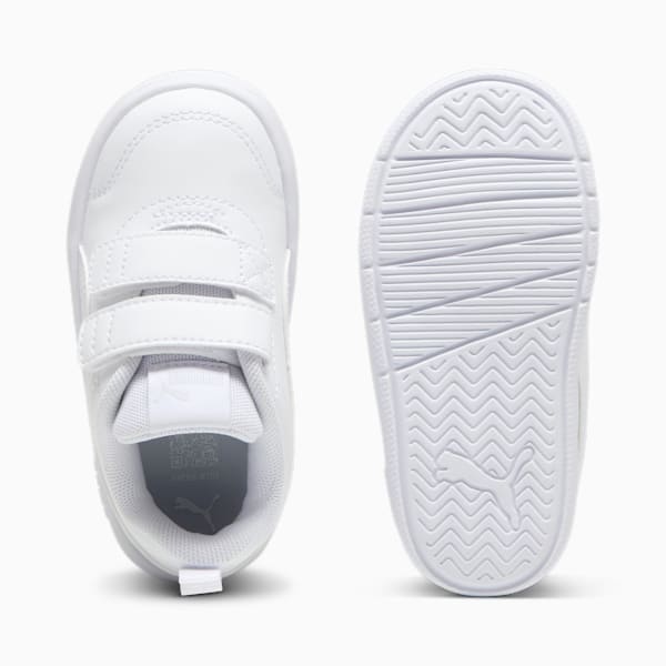 Tenis Courtflex V3 para niños pequeños, PUMA White-PUMA White-Silver Mist, large-MEX