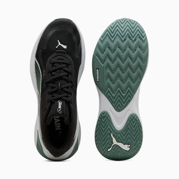 PWR Hybrid Training Shoes, PUMA Black-Green Moon-PUMA White, large-ZAF