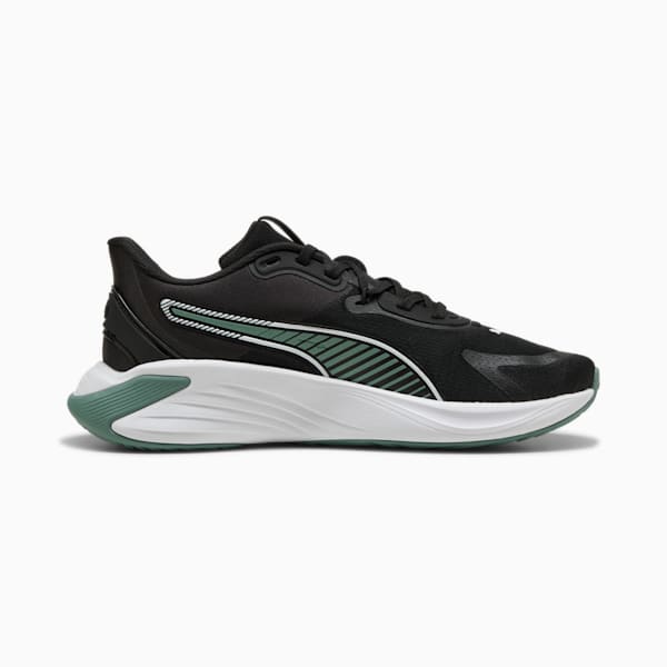 PWR Hybrid Training Shoes, PUMA Black-Green Moon-PUMA White, large-MEX