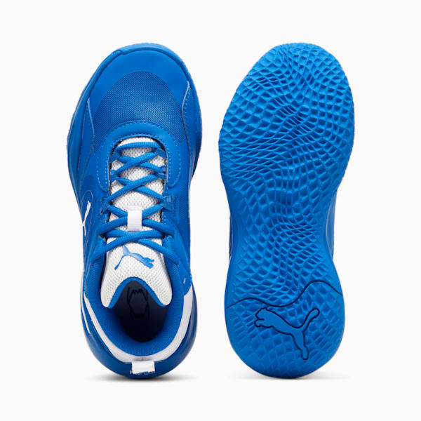 Tenis de básquetbol Playmaker Pro para niños grandes, PUMA Team Royal-PUMA White, large-MEX