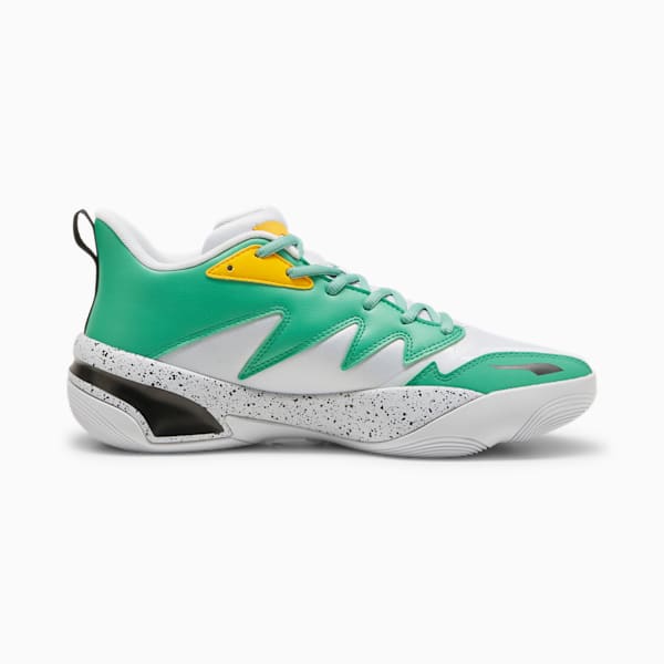 Zapatillas de basketball Genetics Speckle unisex, PUMA Black-Silver Mist-Jade Frost, large-ARG