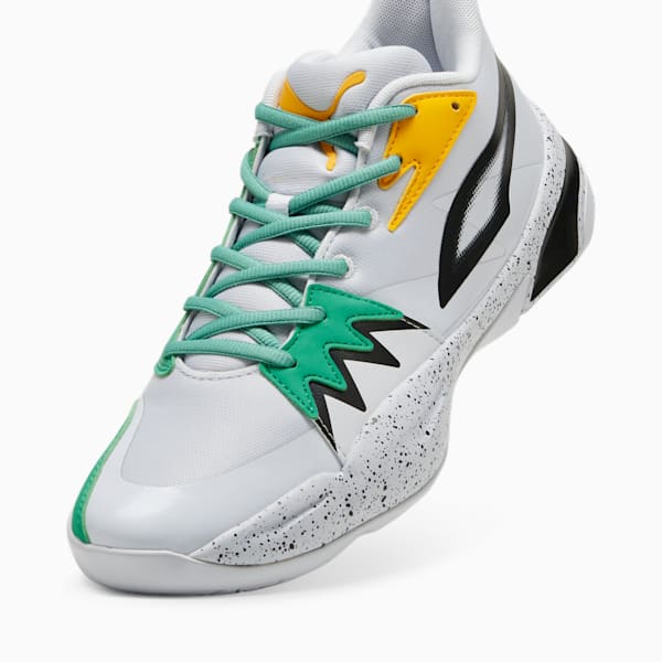 Zapatillas de basketball Genetics Speckle unisex, PUMA Black-Silver Mist-Jade Frost, large-ARG