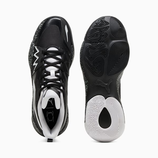 Zapatillas de basketball Genetics Speckle unisex, PUMA Black-PUMA White, large-ARG