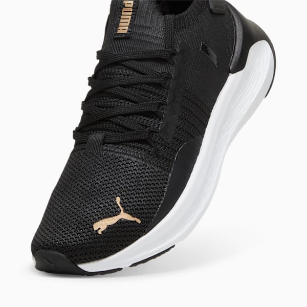 Tenis mujer running SOFTRIDE Symmetry Fuzion, PUMA Black-PUMA Gold, large-MEX