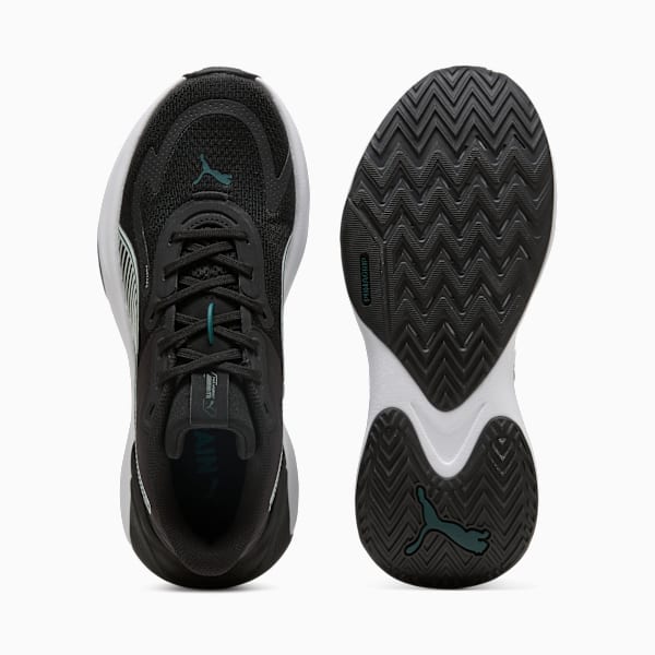 PWR Hybrid Training Shoes Women, PUMA Black-Sage Frost-Green Terrain, large-ZAF