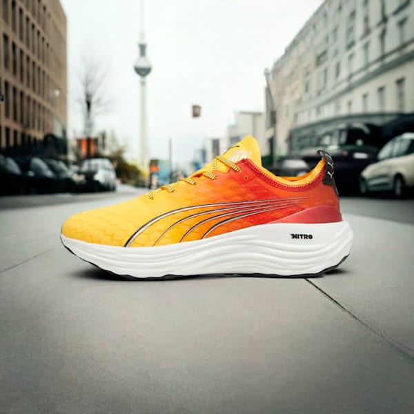ForeverRun NITRO™ Running Shoes Men, Sun Stream-Sunset Glow-PUMA White, large-ZAF