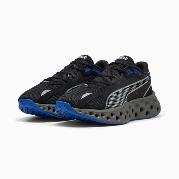 Tenis de running SOFTRIDE Frequence, PUMA Black-Vivid Blue-Cool Dark Gray, large-MEX