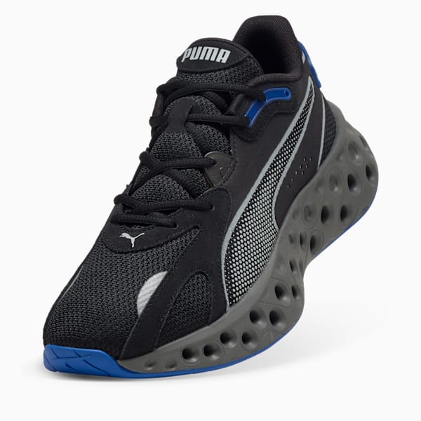 Tenis de running SOFTRIDE Frequence, PUMA Black-Vivid Blue-Cool Dark Gray, large-MEX
