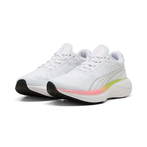 Zapatillas Scend Pro Ultra para mujer, PUMA White-Lime Pow, large-ARG