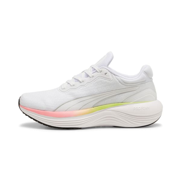 Zapatillas Scend Pro Ultra para mujer, PUMA White-Lime Pow, large-ARG