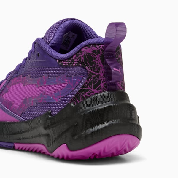 Scoot Zeros PL Basketball Shoes Youth, Pure Magenta-PUMA Black, large-MEX