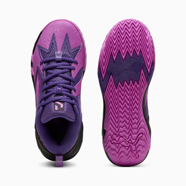 Scoot Zeros PL Basketball Shoes Youth, Pure Magenta-PUMA Black, large-MEX