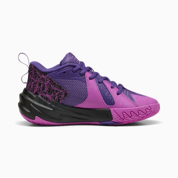 Scoot Zeros PL Basketball Shoes Youth, Pure Magenta-PUMA Black, large-MEX
