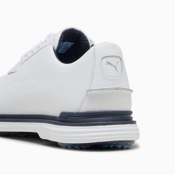 PUMA Royale Golf Shoes Men, PUMA White-Deep Navy-Team Light Blue, large-ZAF