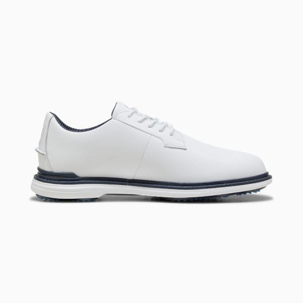 PUMA Royale Golf Shoes Men, PUMA White-Deep Navy-Team Light Blue, large-ZAF