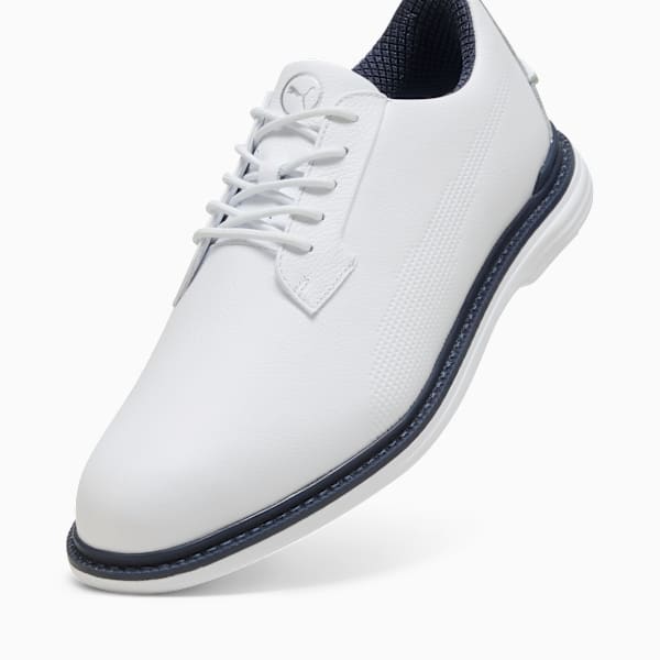 PUMA Royale Golf Shoes Men, PUMA White-Deep Navy-Team Light Blue, large-ZAF