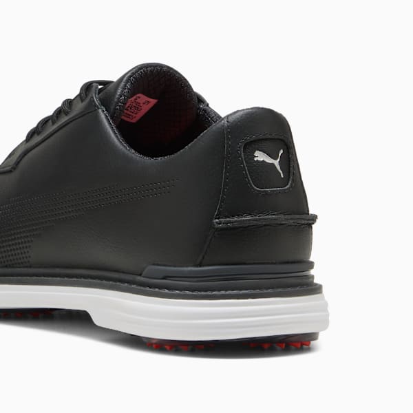 PUMA Royale Golf Shoes Men, PUMA Black-Flat Dark Gray-Red Blast, large-ZAF