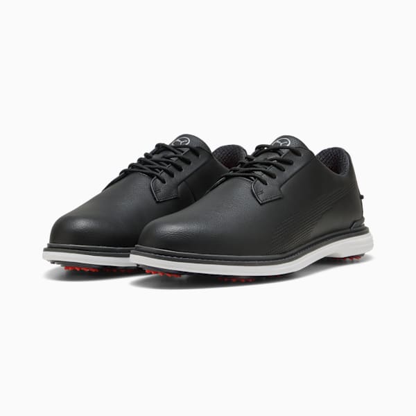 PUMA Royale Golf Shoes Men, PUMA Black-Flat Dark Gray-Red Blast, large-ZAF