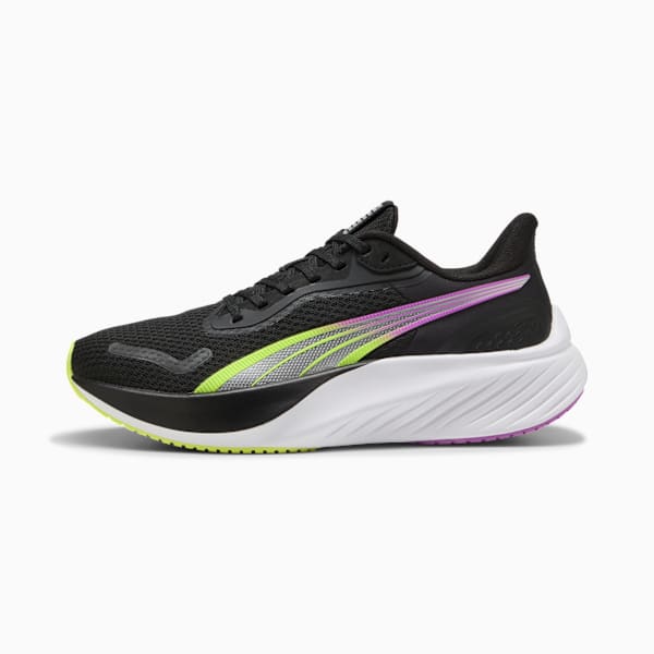 Pounce Lite Running Shoes, PUMA Black-Pure Magenta, large-ZAF