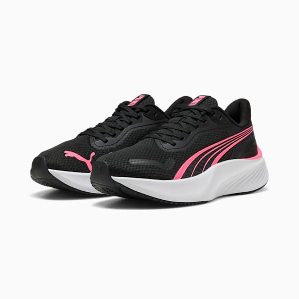 Pounce Lite Running Shoes, PUMA Black-Sun Struck, large-ZAF