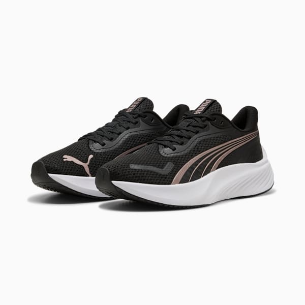 Pounce Lite Running Shoes, PUMA Black-Rose Gold, large-ZAF