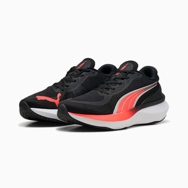 Scend Pro 2 Running Shoes, PUMA Black-Glowing Red, large-ZAF