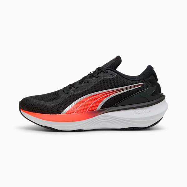 Scend Pro 2 Running Shoes, PUMA Black-Glowing Red, large-ZAF