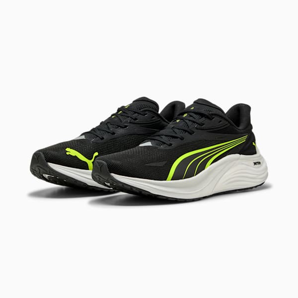 Tenis de running Electrify NITRO™ 4 para hombre, PUMA Black-Yellow Alert-Feather Gray, large-MEX