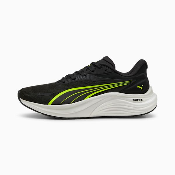 Tenis de running Electrify NITRO™ 4 para hombre, PUMA Black-Yellow Alert-Feather Gray, large-MEX