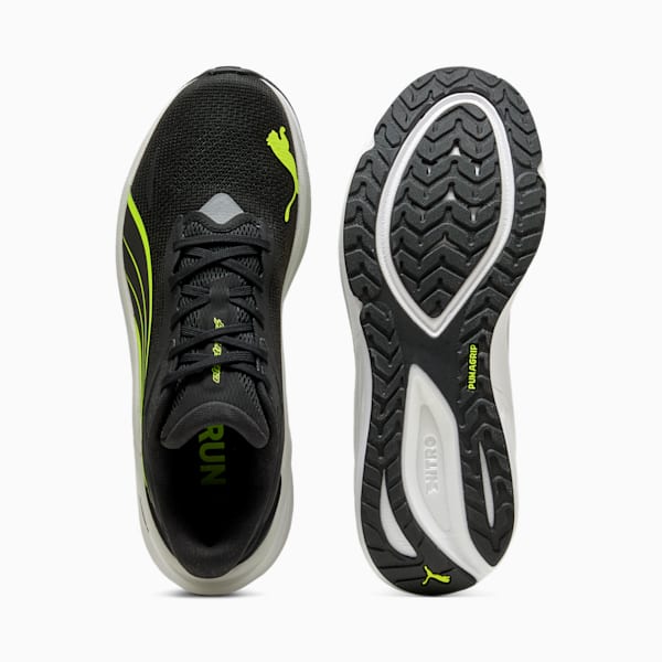 Tenis de running Electrify NITRO™ 4 para hombre, PUMA Black-Yellow Alert-Feather Gray, large-MEX