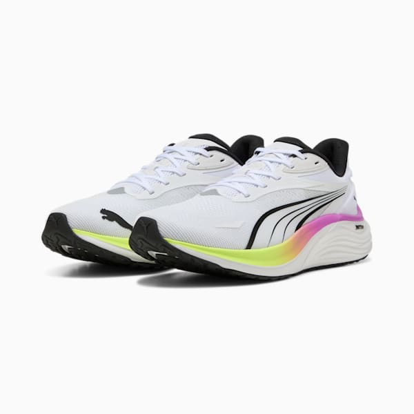 Electrify NITRO™ 4 Running Shoes Men, PUMA White-Pure Magenta-Yellow Alert, large-ZAF