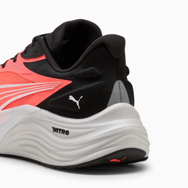 Electrify NITRO™ 4 Running Shoes Men, Glowing Red-PUMA White-Feather Gray, large-MEX
