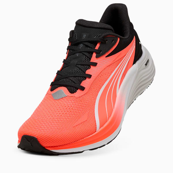 Electrify NITRO™ 4 Running Shoes Men, Glowing Red-PUMA White-Feather Gray, large-MEX