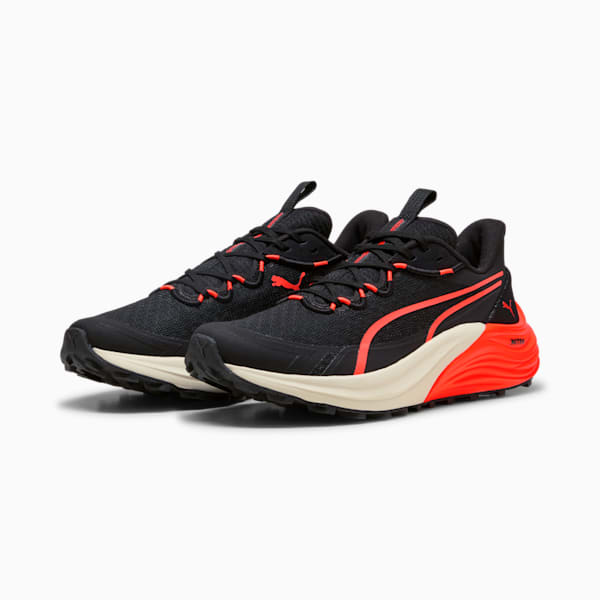 Electrify NITRO™ 4 Trail Running Shoes Men, PUMA Black-Glowing Red-Warm White, large-ZAF