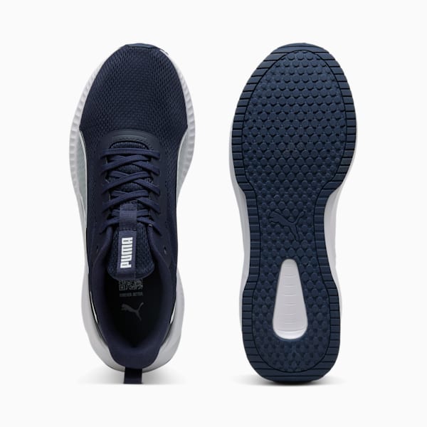 Flyer Lite 3 Running Shoes, PUMA Navy-PUMA White, large-ZAF