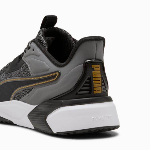 Disperse XT 4 Knit Training Shoes, PUMA Black-Cool Dark Gray-Matte Gold, large-MEX