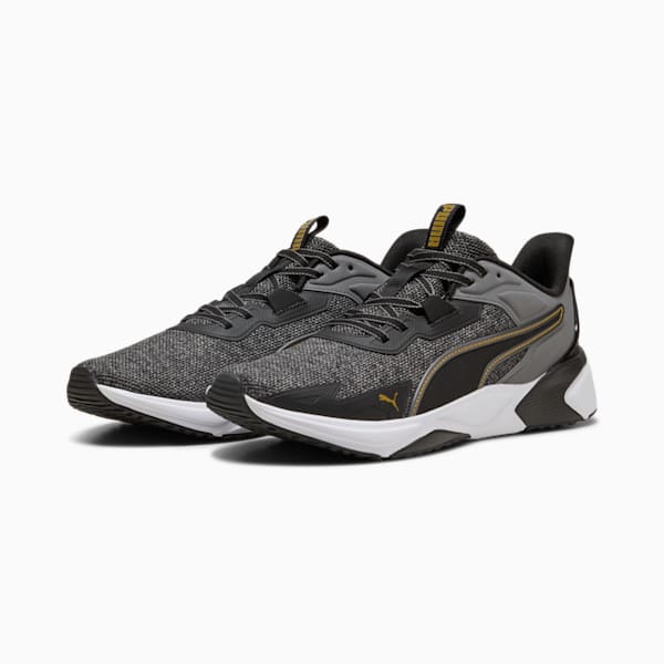 Disperse XT 4 Knit Training Shoes, PUMA Black-Cool Dark Gray-Matte Gold, large-MEX