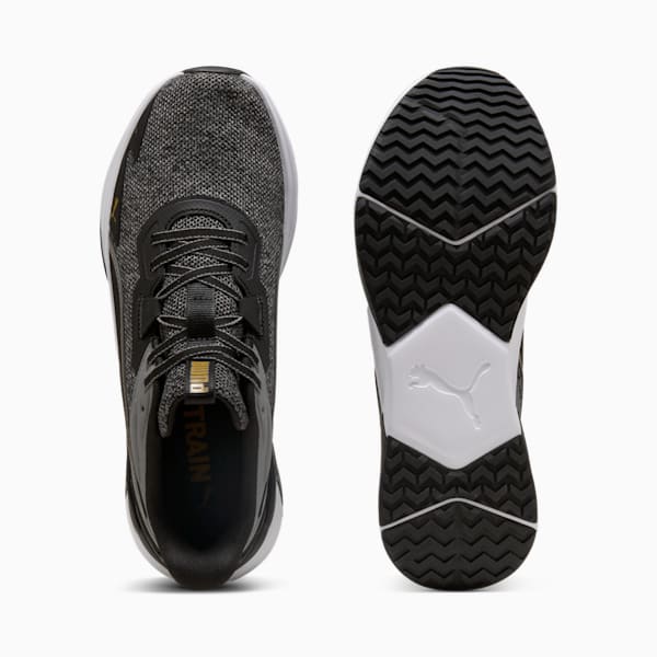Disperse XT 4 Knit Training Shoes, PUMA Black-Cool Dark Gray-Matte Gold, large-MEX