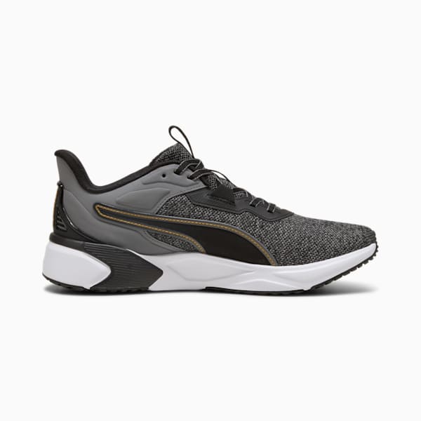 Disperse XT 4 Knit Training Shoes, PUMA Black-Cool Dark Gray-Matte Gold, large-MEX
