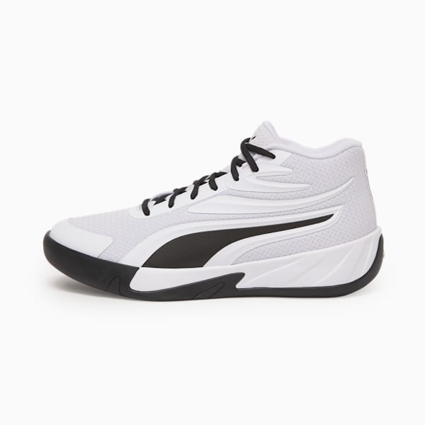 Zapatillas de basketball Court Pro unisex, PUMA White-PUMA Black, large-ARG